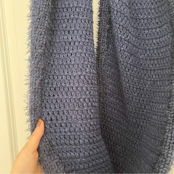 Navy Blue Infinity Scarf - Picture 6 of 7